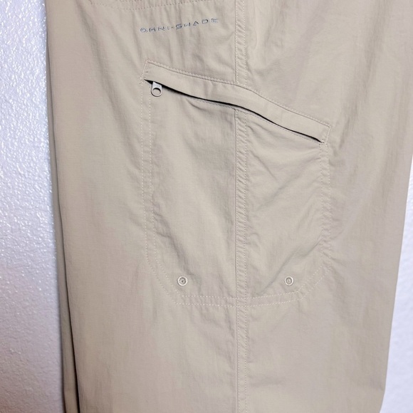 NWT Columbia PFG Aruba Roll Up Pants Color Fossil Size 12 - Picture 7 of 10